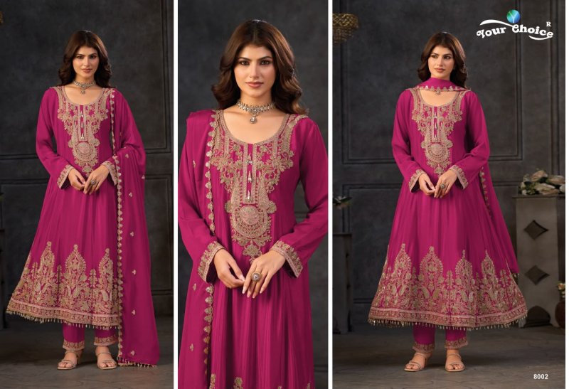 Tibco By Your Choice Designer Chinon Readymade Suits 